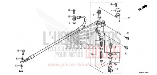 REAR BRAKE MASTER CYLINDER CRF150RD de 2013
